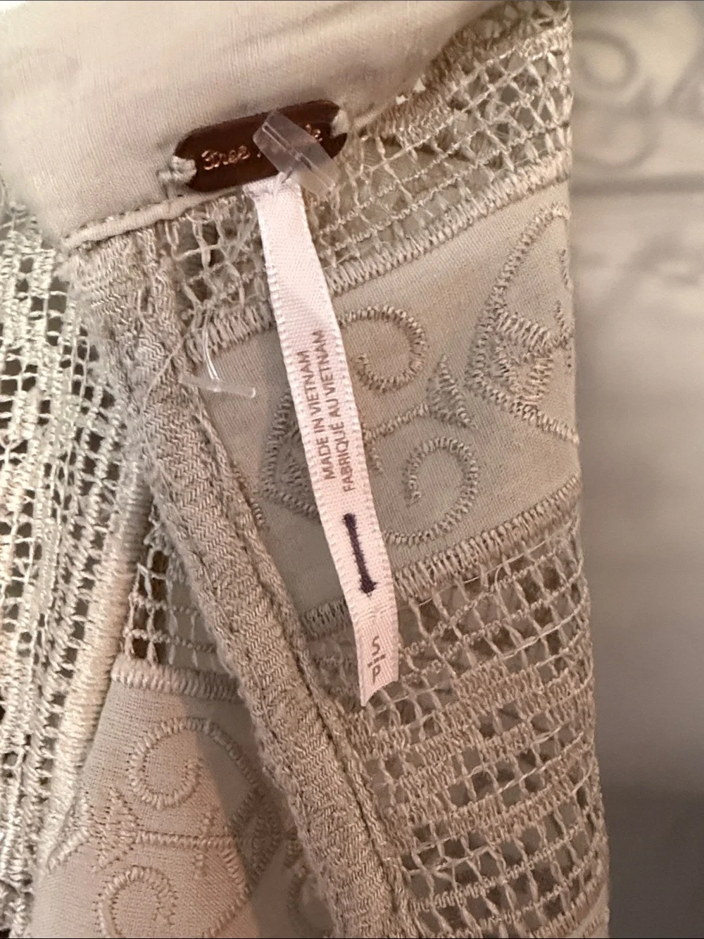Free People Embroidered Boho Blouse Small S
